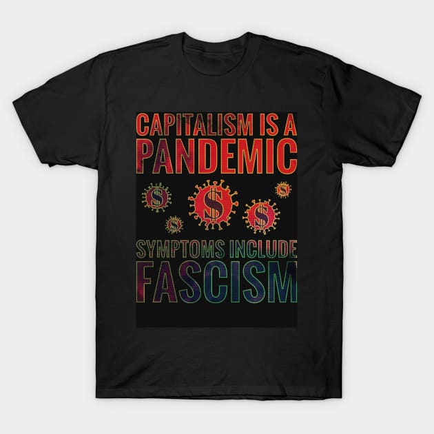 Capitalism Is A Pandemic T-Shirt by Hizat